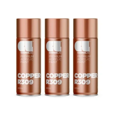 Abbildung von COSMOS LAC Sprühlack Sprühdose 400ml Sprühfarbe für den DIY Bereich, geeignet alle Oberflächen Lackspray 3, Kupfer