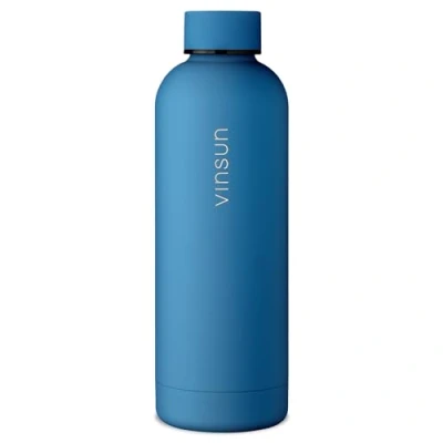 Abbildung von Vinsun Trinkflasche Edelstahl Thermoflasche 1L mit Schraubverschluss, Isolierflasche, doppelwandig isoliert, auslaufsicher, Geruchs und Geschmacksneutral
