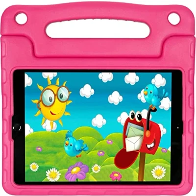 Abbildung von Targus THD51208GL Antimikrobielle iPad hülle für Kinder (9./8./7. Generation) 10,2 Zoll, Air 10,5 Zoll und Pro (10,5 Zoll) Rosa