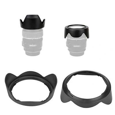 Abbildung von Bindpo HB 23 Gegenlichtblende, Kameraobjektiv Sonnenschutz Regenschutz Abdeckung Ersatz 77mm für Nikon AF S 17 35mm F/2.8D IF ED, 18 f/3.5 4.5G ED