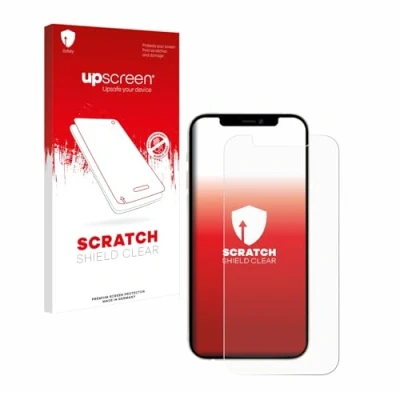 Abbildung von upscreen Schutzfolie für Apple iPhone 12/12 Pro Kristall klar, Kratzschutz, Anti Fingerprint