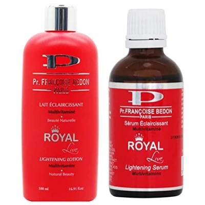 Abbildung von Pr.Francoise Royal Lightening Body Lotion 500ml Serum 50ml Perfect skin lightener