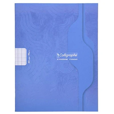 Abbildung von Clairefontaine 7004C Packung mit 20 Heften Calligraphe geheftet, 17 x 22 cm, französische Lineatur, 24 Blatt, 70 g, farbig sortiert, 1 Pack, x20