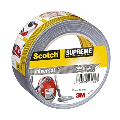 Abbildung von 3M 4101S25 Scotch Universal Klebeband 2904, silber, 25 m x 48 mm