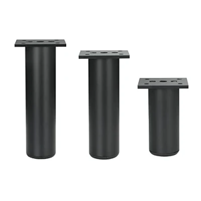 Abbildung von Qrity 150mm Höhe Möbel Beine Schrankfüße Aluminiumlegierung Küchenfüße Sofa Füße Metall Tischbeine Schwarz