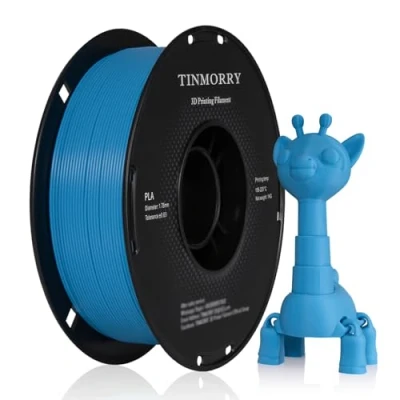 Abbildung von TINMORRY PLA Filament 1.75mm, Schnelles 3D Druck Filament, Kompatibel mit den meisten FDM Druckern, 1 KG Spule, Himmelblau