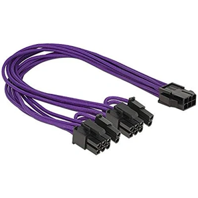 Abbildung von Delock Stromkabel PCI Express 8 Pin Stecker &gt; 2x 4 Stecker... Computer Kabel