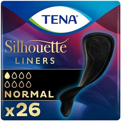 Abbildung von Tena Silhouette Protector Normal Slips schwarz 1 Packung mit 26 Einlagen