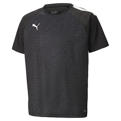 Abbildung von Puma Unisex Kinder Teamliga Graphic Jersey Jr Fu balltrikot, Black asphalt, 116 EU