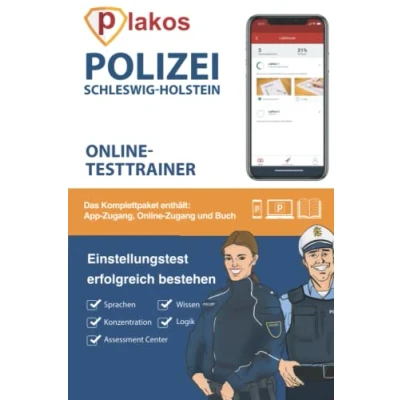 Abbildung von Polizei Schleswig Holstein Einstellungstest Online Testtrainer: Die perfekte Vorbereitung für den Einstellungstest, das Assessment Center, ... Sporttest bei der