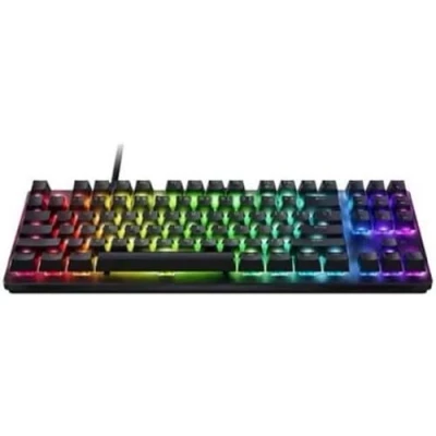 Abbildung von Razer Huntsman V3 X Tenkeyless (Purple Switch) Optische Tastatur für Esports (Design ohne Ziffernblock, voll programmierbare Tasten, mit RGB Technologie), QWERTY ES Design, Schwarz