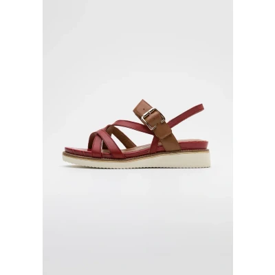 Abbildung von Tamaris Plateausandalette, Damen, Größe: 40, Chili/cognac Schuhe