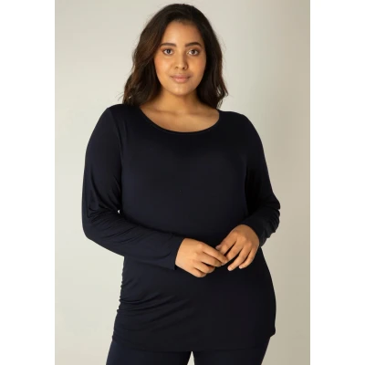 Abbildung von BASE Level Curvy ASO Langarmshirt, Damen, Größe: 58/60, Dark blue