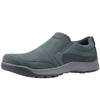 Abbildung von Hush Puppies Herren Jasper Slipper, Blau (Navy Nubuck Navy), 44 EU