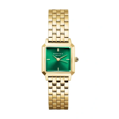 Abbildung von Rosefield Boxelle Uhr, Damen, Größe: One Size, Gold emerald