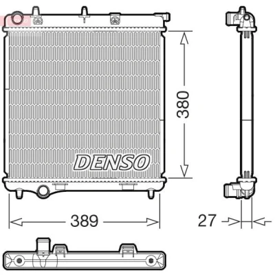 Abbildung von Kühler, Motorkühlung DENSO DRM21108