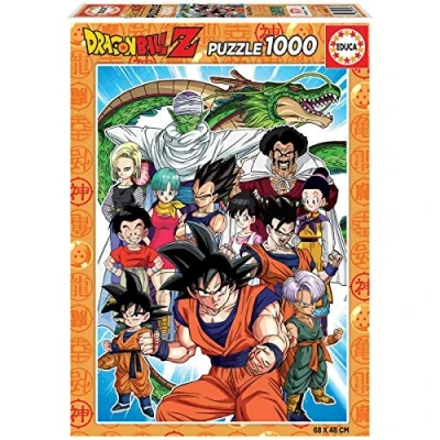 Abbildung von Educa Puzzle 1000 Teile für Erwachsene Dragon Ball Z, und Kinder ab 14 Jahren, Anime, Dragonball (18496)