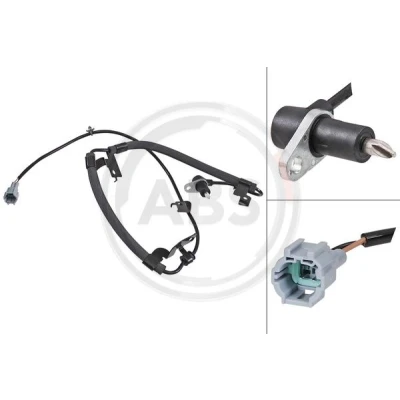 Abbildung von A.B.S. 31924 ABS Sensor passiver 1100 grau NISSAN: Navara Pickup, NP300 Pickup