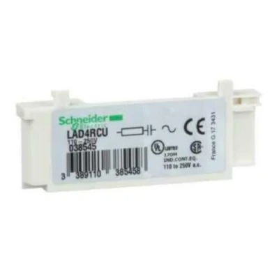 Abbildung von Schneider Electric LAD4RCU Beschaltungsmodul, RC Glied, 110 250V AC, für LC1D09 38