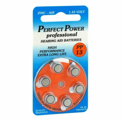 Abbildung von Batterien für Hörgeräte Power Pp 13
