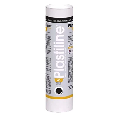 Abbildung von Herbin 1940T Plastiline, 1kg, Härtegrad 40, ideal zum Modellieren, 100% wiederverwendbar, Schwarz