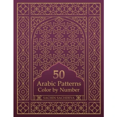 Abbildung von 50 Arabic Patterns: Color by Number Coloring Book for Adults Stress Relief and Relaxation