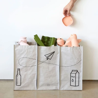 Abbildung von Recycling Mülltaschen (Set von 3)