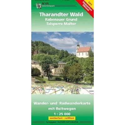 Abbildung von Tharandter Wald und Rabenauer Grund: Wander Radwanderkarte mit Reitwegen 1:25 000 wetterfest reißfest GPS fähig