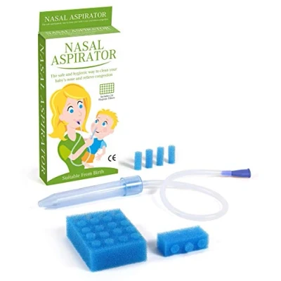 Abbildung von SSWA Co. Ltd Baby Nasensauger mit 24 Hygienefiltern, blau