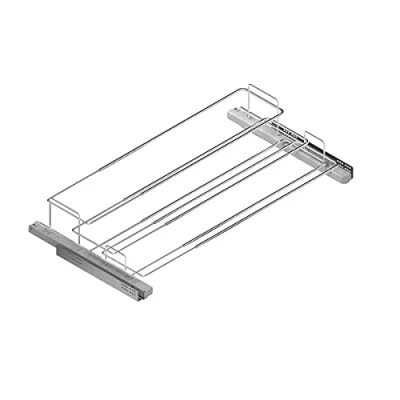 Abbildung von Menage Confort Ausziehbarer Schuhschrank, verchromter Stahl, 450 650 cm