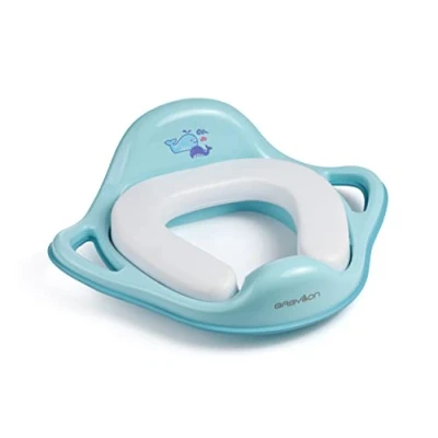 Abbildung von BABYLON Shark Klodeckel Toilettensitz für kinder Anti Rutsch Ergonomisch. Baby toilettentrainer mit Griff und Haken. Klositz Mädchen Jungen. WC Sitz Kinder, Zubehör Blau