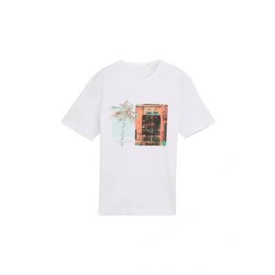 Abbildung von TOM TAILOR Herren 1046752 T Shirt, 20000 White, S