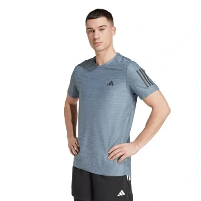 Abbildung von adidas Own The Run Herren T Shirt Blau, Gr. S für optimalen Komfort beim Laufen und Training