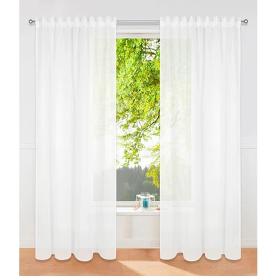 Abbildung von my home Gardine &quot;Dolly&quot;, (2 St.), transparent, Polyester, gewebt, unifarben