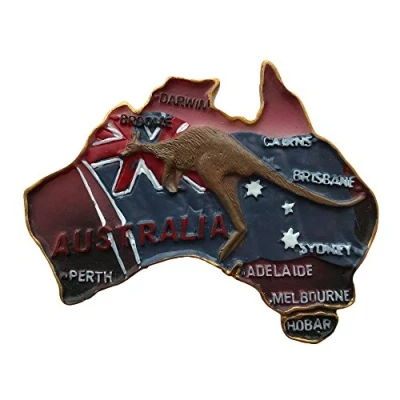 Abbildung von Australien Känguru 3D Kühlschrank Magnet Travel Souvenirs Collection, Home und Küche Dekoration Sticker