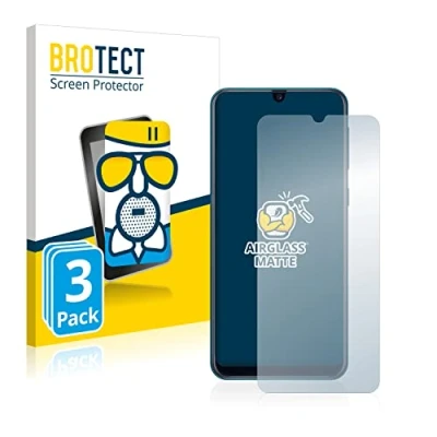 Abbildung von BROTECT Entspiegelungs Schutzglas für Samsung Galaxy M21 (3 Stück) Schutz Folie Panzerfolie Glas Matt [Extrem Kratzfest 9H, Anti Reflex]