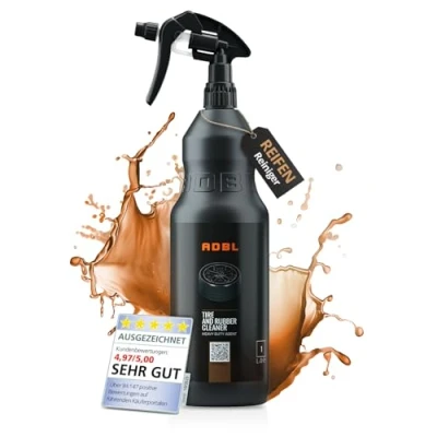 Abbildung von ADBL Tire and Rubber Cleaner (1L) Leistungsstarker Reiniger für Reifen und Gummi Entfernt mühelos Schmutz, Fette Reste von Pflegemitteln Vorbereitung Reifenpflege &amp; Dressings