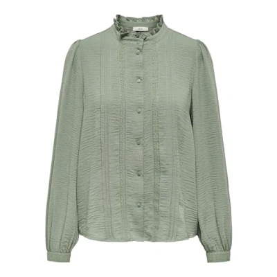 Abbildung von JdY Ellis L/S Lace Shirt WVN Noos, Sea Spray, 8