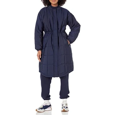 Abbildung von Amazon Essentials Damen Übergroßer Steppmantel (In Übergröße Erhältlich), Marineblau, XXL