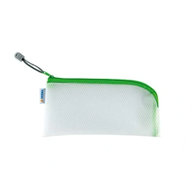 Abbildung von HERMA 20004 Reißverschlusstasche Reiseetui transparent grün, kleine verschließbare Sichttasche mit Zipper, Kulturtasche für Handy, Ladekabel, Kosmetik, Stifte, Schlüssel