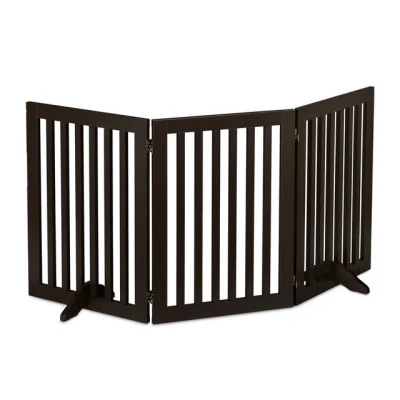 Abbildung von relaxdays Universalschutzgitter Braunes Absperrgitter 70 cm, 3 Panel
