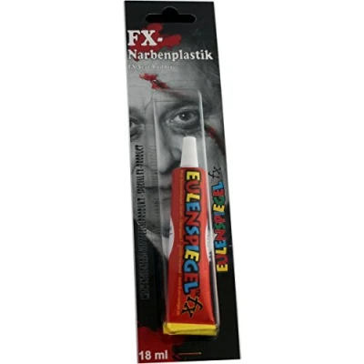 Abbildung von Eulenspiegel 407790 Profi Schminkfarben FX Narbenplastik, 18 ml, Theater, Halloween, Karneval, Mottoparty