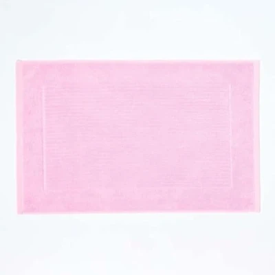 Abbildung von Homescapes Frottee Badvorleger Imperial 50 x 80 cm rosa, Duschvorleger aus 100% Baumwolle in Hotel Qualität