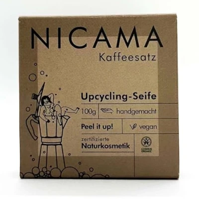 Abbildung von NICAMA Upcyclingseife mit Peelingeffekt Kaffeesatz 100g 100 g