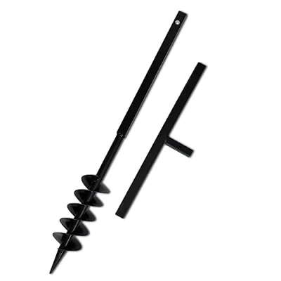 Abbildung von Bohrer mit Griff 100 mm Doppelspirale Schwarz