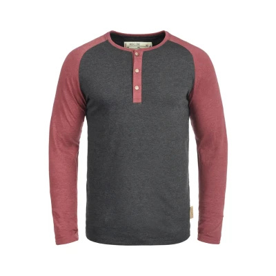 Abbildung von Indicode Jeans Winston Sweatshirt, Herren, Größe: Medium, Charcoal/wine