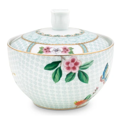 Abbildung von PIP STUDIO Blushing Birds Zuckerdose blue 0,3 l