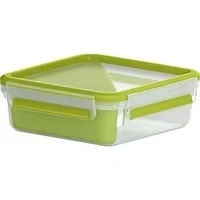 Abbildung von Emsa 518104 Clip &amp; Go Sandwichbox 0,85 L Mit Eck Einsatz to 100 % dicht frische Dichtung, Grün