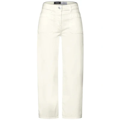 Abbildung von Street One WIDE LEG Stoffhose, Damen, Größe: 26x24, Weiß
