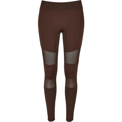 Abbildung von Urban Classics Curvy TECH Leggings Hosen, Damen, Größe: Large, Brown